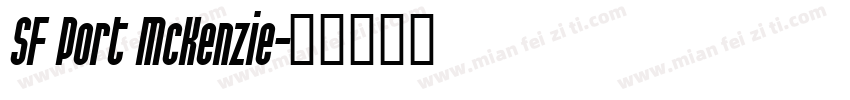 SF Port McKenzie字体转换